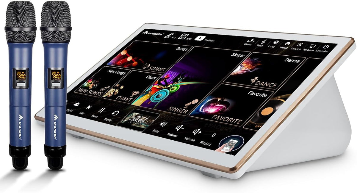 2025 Karaoke Machine 18.5" Touch Screen, Cloud Song Library, Touch Screen