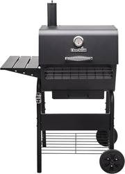 Large Charcoal BBQ Grill with Adjustable Grate & Side Shelf