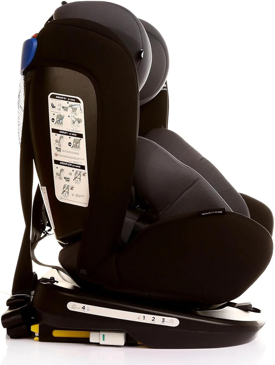 360° Rotating i-Size Seat ISOFIX 0–36kg Birth to 12 Years R129