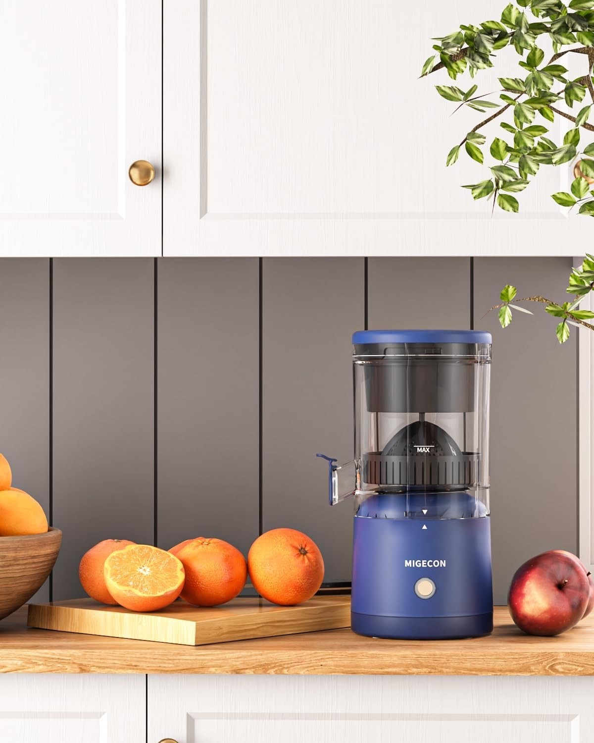 Cordless Electric Citrus Juicer USB Rechargeable Portable Anti Drip 20s