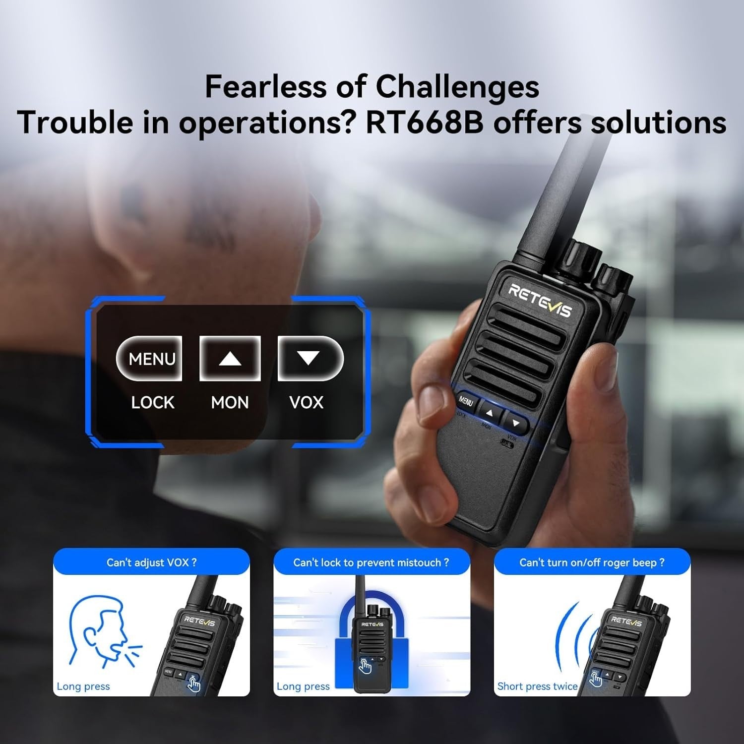 Walkie Talkies 6 Pack Rechargeable PMR446 Two Way Radio w 6 Way Charger
