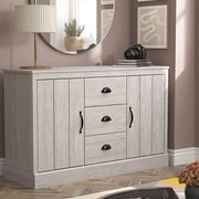Rustic Storage Sideboard Cabinet 2 Doors 3 Drawers Adjustable Shelves
