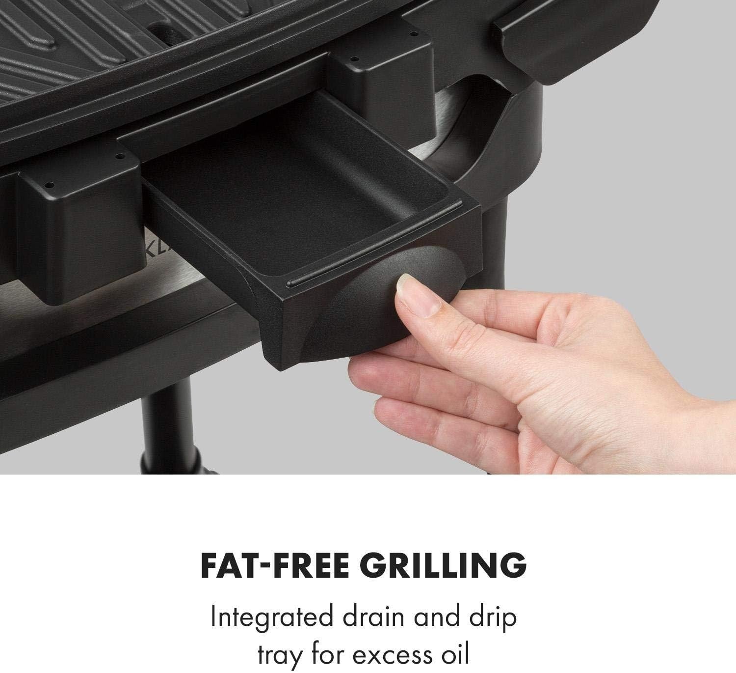 Electric BBQ Grill with Stand 2000W Non-Stick Plate Outdoor Indoor Cooking
