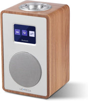 DAB DAB+ FM Digital Radio Bluetooth Dual Alarm Wooden Effect Display