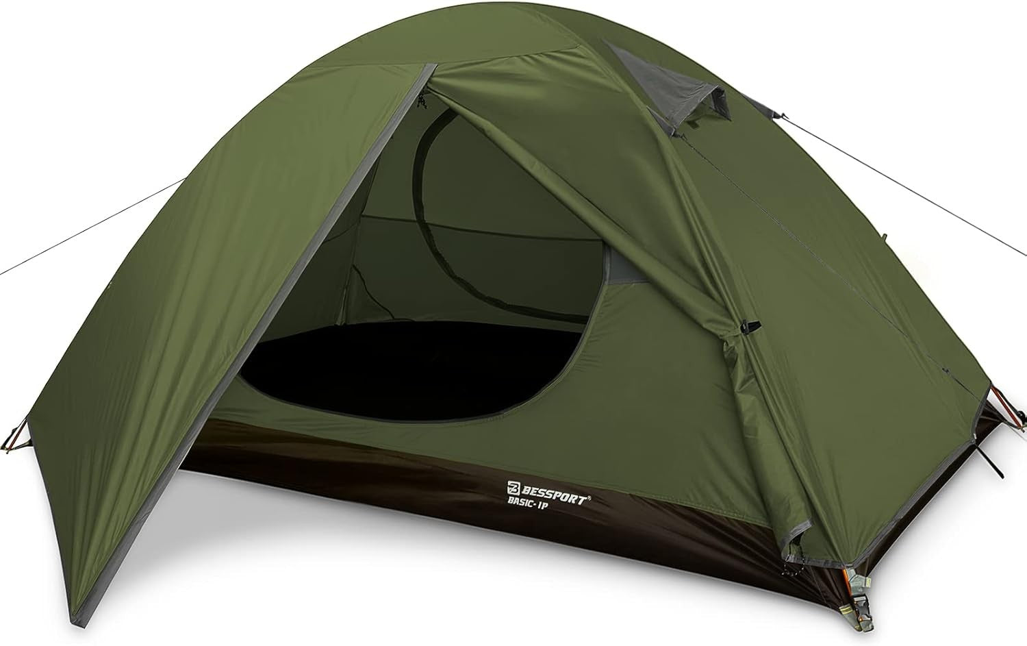 1 Person Ultralight Camping Tent Waterproof 3-4 Season Green
