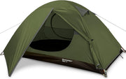 1 Person Ultralight Camping Tent Waterproof 3-4 Season Green