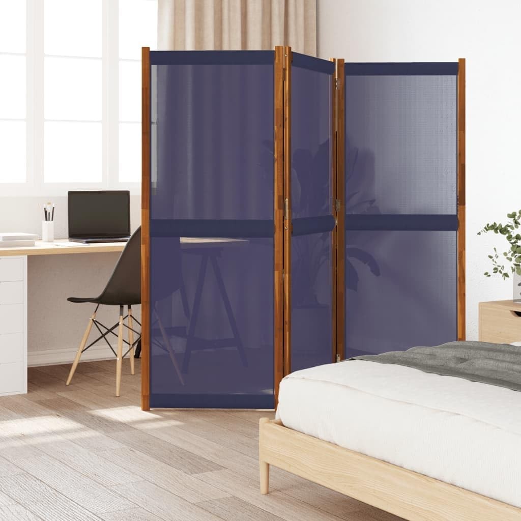 3-Panel Acacia Wood Folding Room Divider Privacy Screen 210x180cm Indoor Outdoor