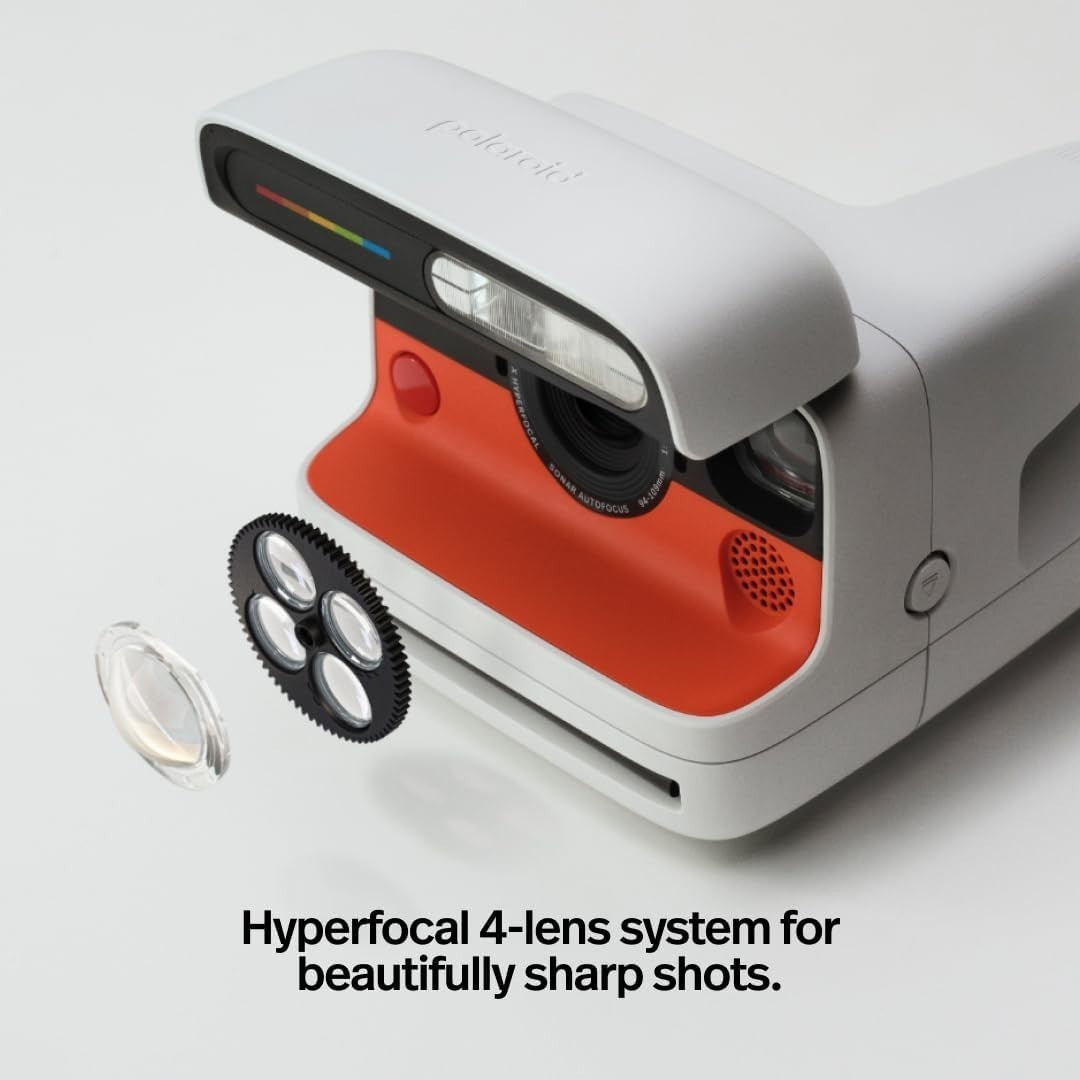 Instant Camera Film Bundle Sonar Autofocus USB-C 16 Photos White