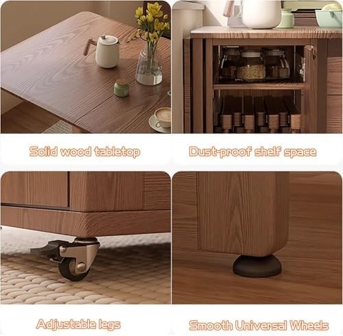 Oak Folding Butterfly Dining Table Set with Hidden Chair Storage – White