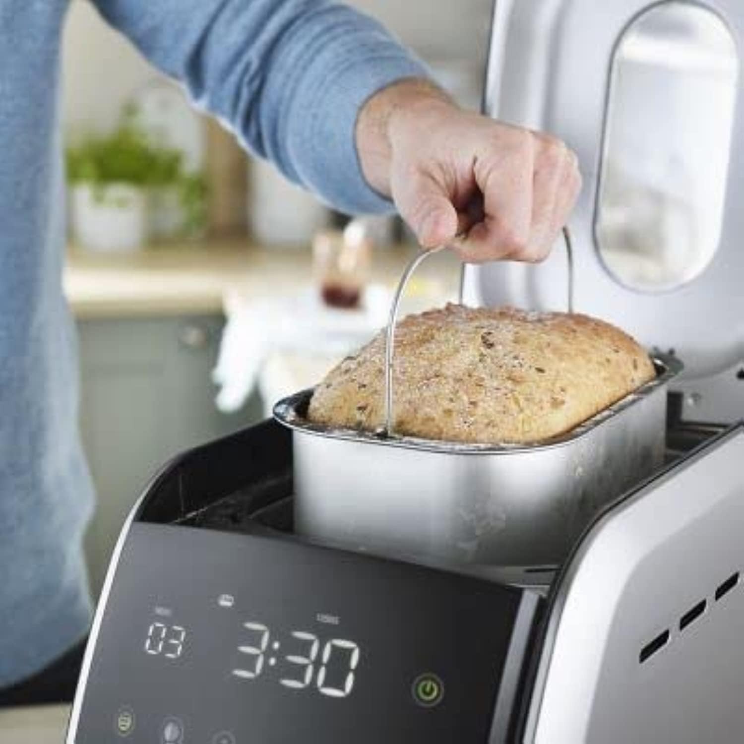 1.5KG Touchscreen Bread Maker Cake Jam Yoghurt 850W