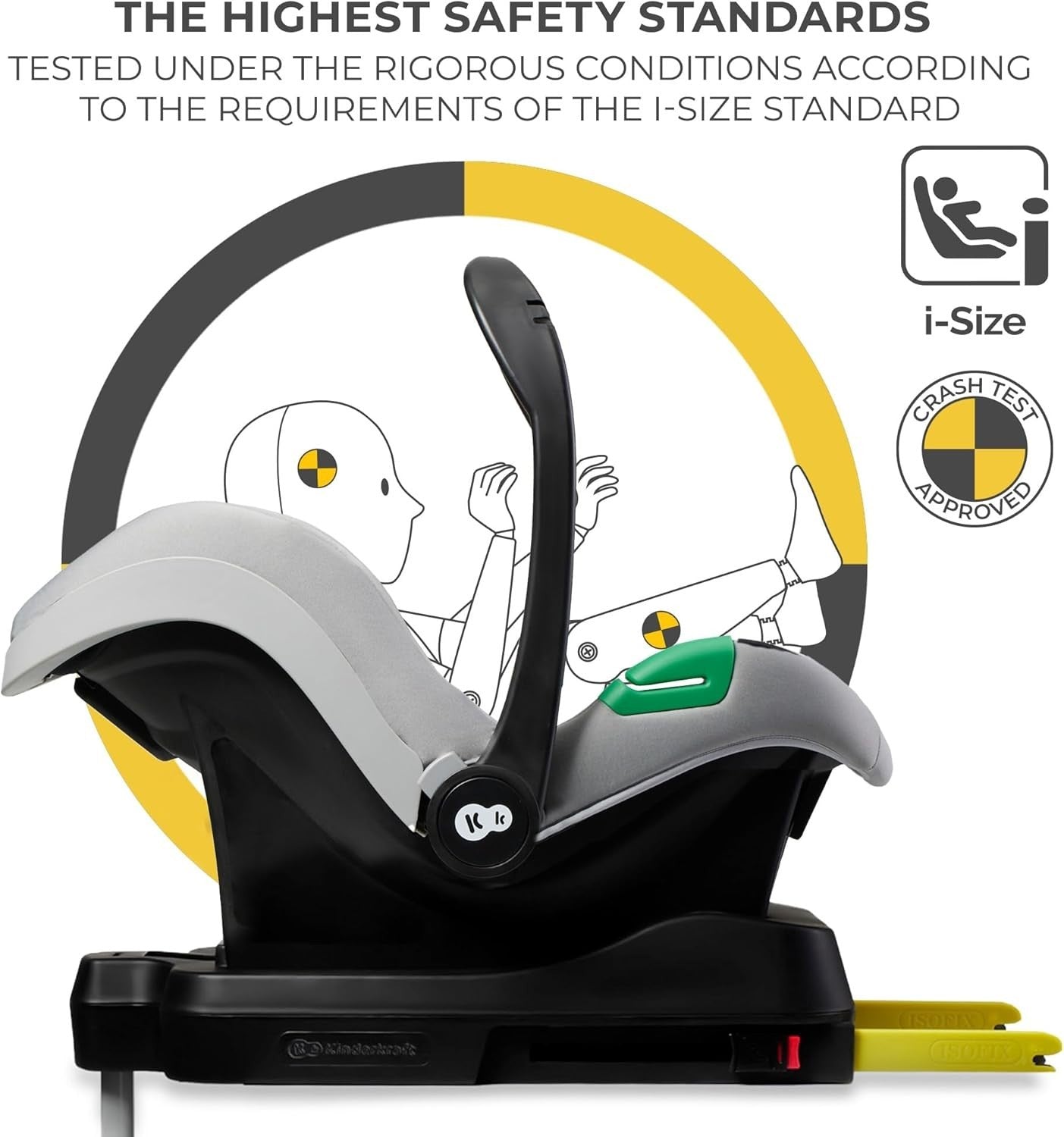 4 in 1 Baby Travel System 22kg, ISOFIX Car Seat, Lightweight Pram