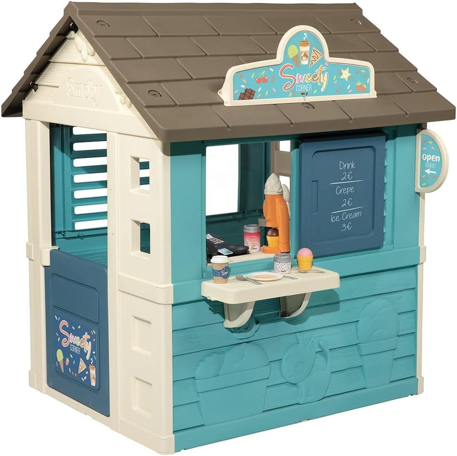 Kids Snack Shop Playhouse Garden Cabin Ice Cream Kitchen Outdoor Toy