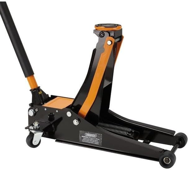 2.25 Ton Low Profile Trolley Jack Twin Piston Fast Lift 75–505mm Heavy Duty