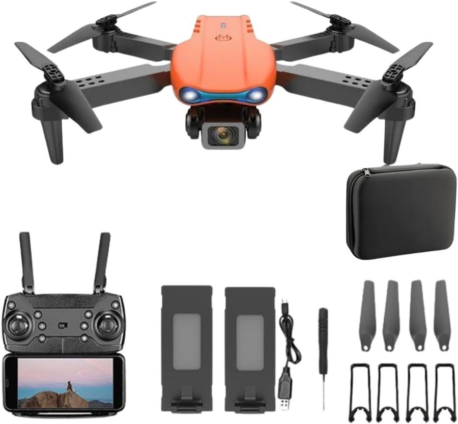1080P HD Foldable Drone w/ Dual Camera 360° Flip Optical Flow (Black)