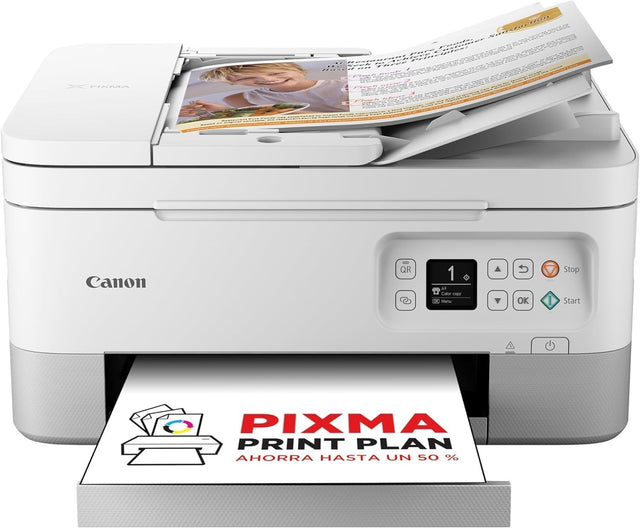 A4 3-in-1 Wireless Printer with Borderless Photo Printing - White