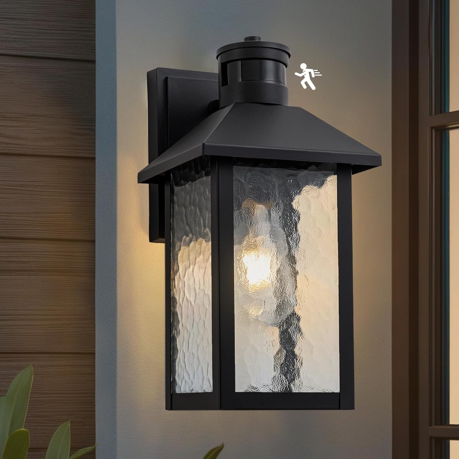 Outdoor Motion Sensor Wall Light E27 IP44 Waterproof Dusk to Dawn