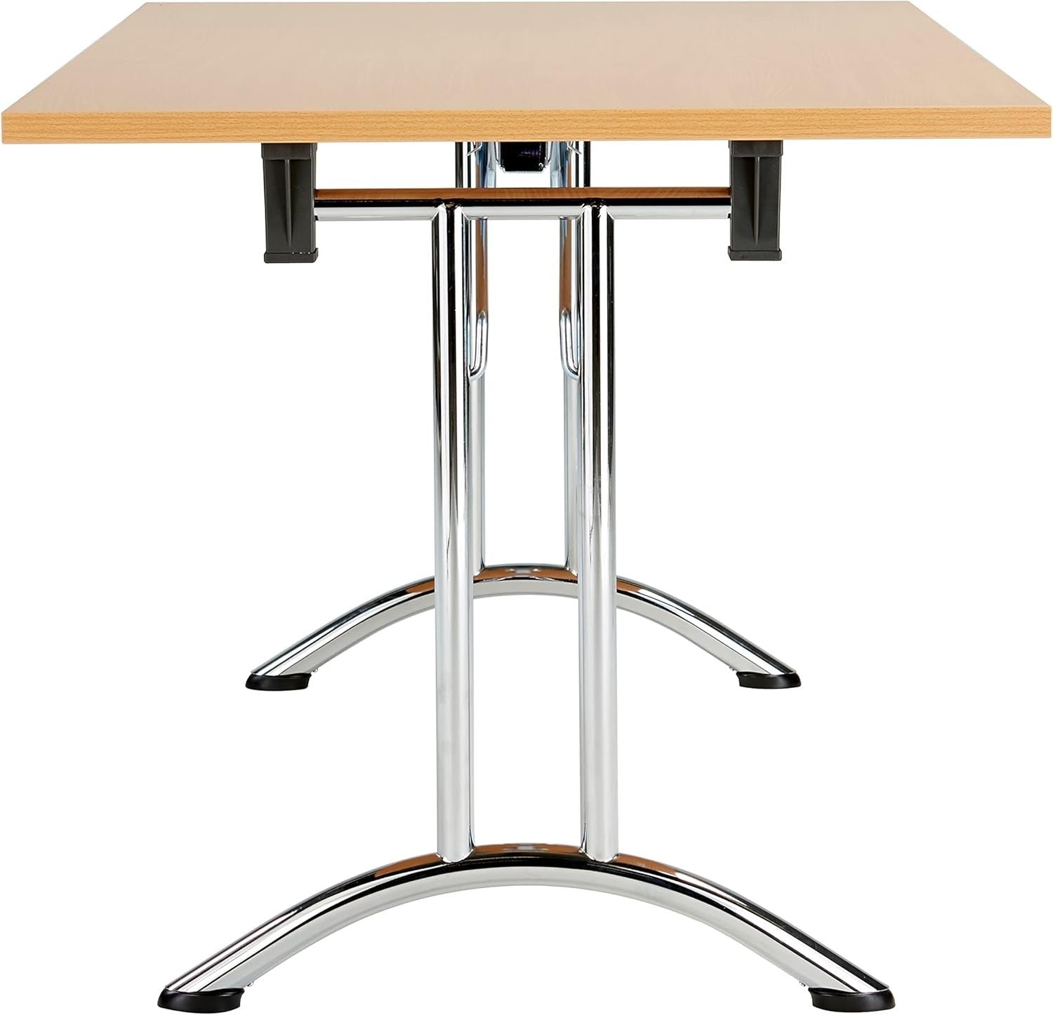 Folding Office Table – Sturdy Beech 140x70cm Space-Saving Work & Meeting Desk