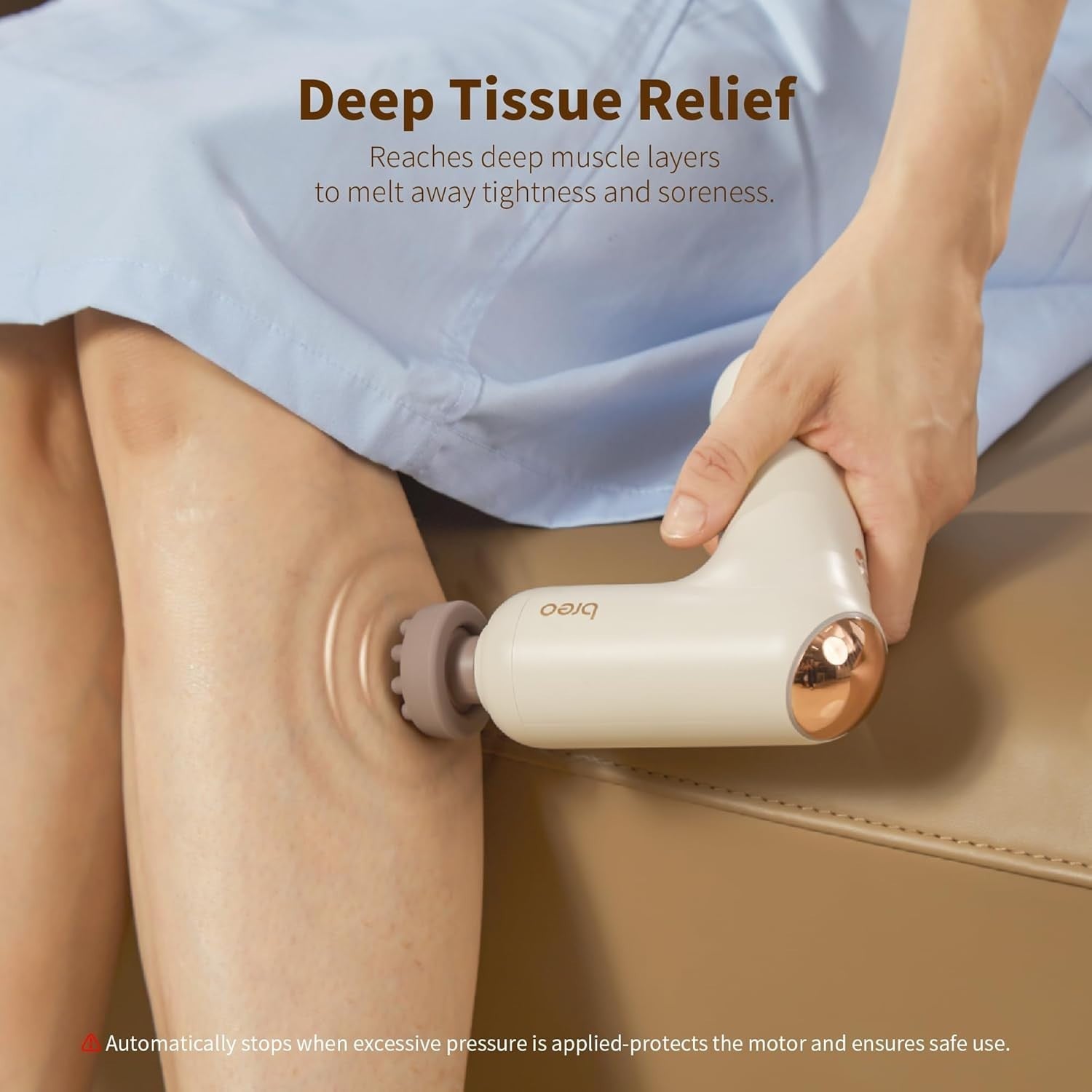 Mini Heated Massage Gun Deep Tissue Muscle Pain Relief Compact Rechargeable