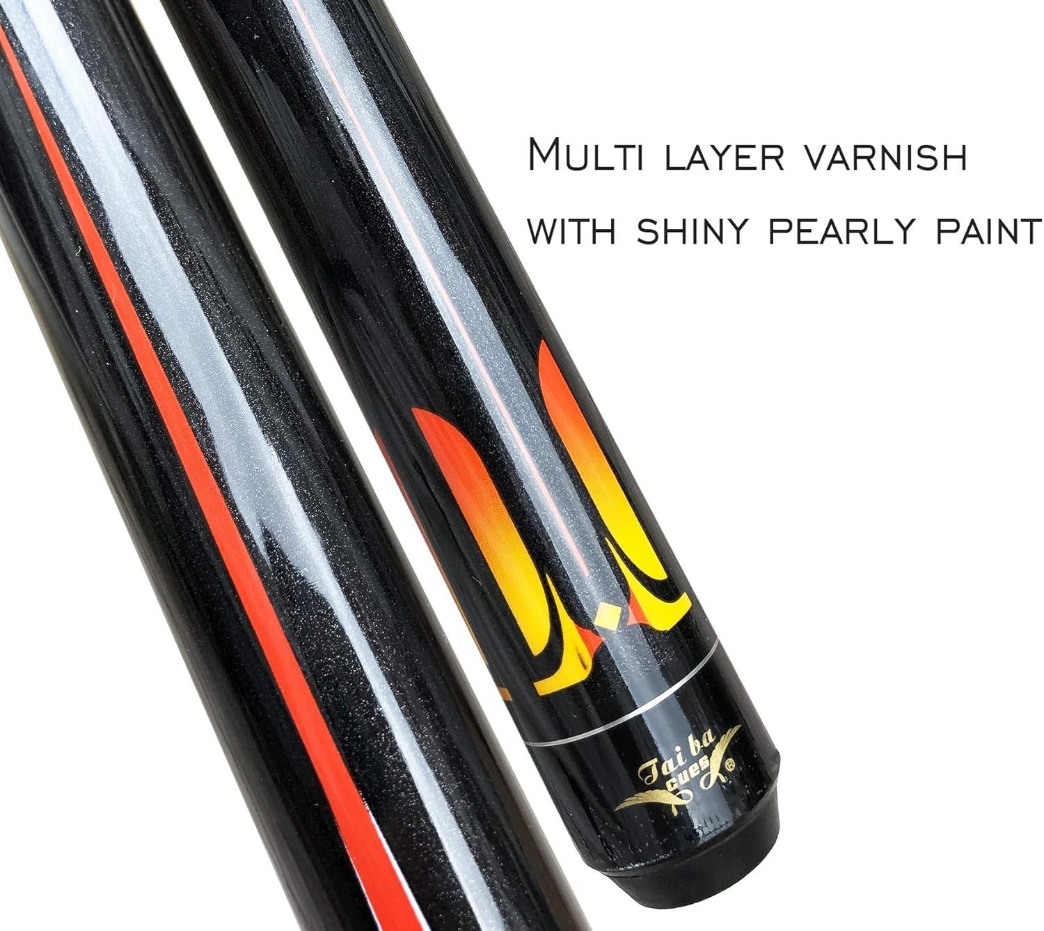 48in Junior Pool Cue Maple Carbon Fiber 13mm Tip 2pc Kids Stick