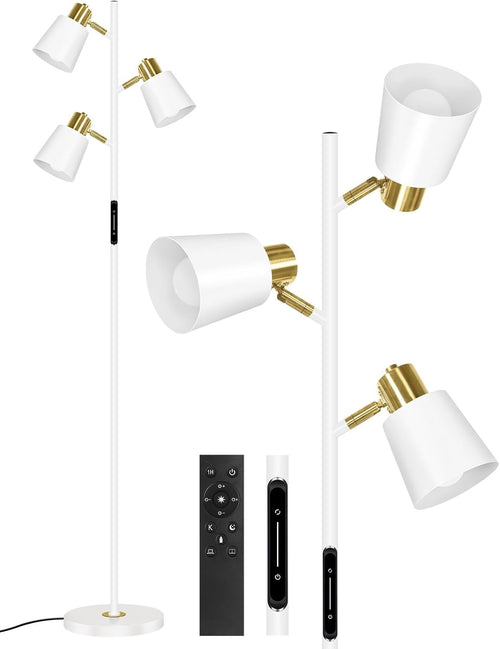 LED Tree Floor Lamp Dimmable Remote Touch 3 Adjustable Modern Light