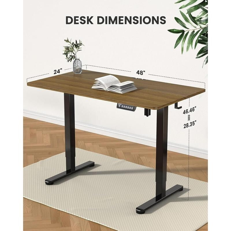 Electric Standing Desk 120x60cm Sit Stand Height Adjustable Desk 4 Memory
