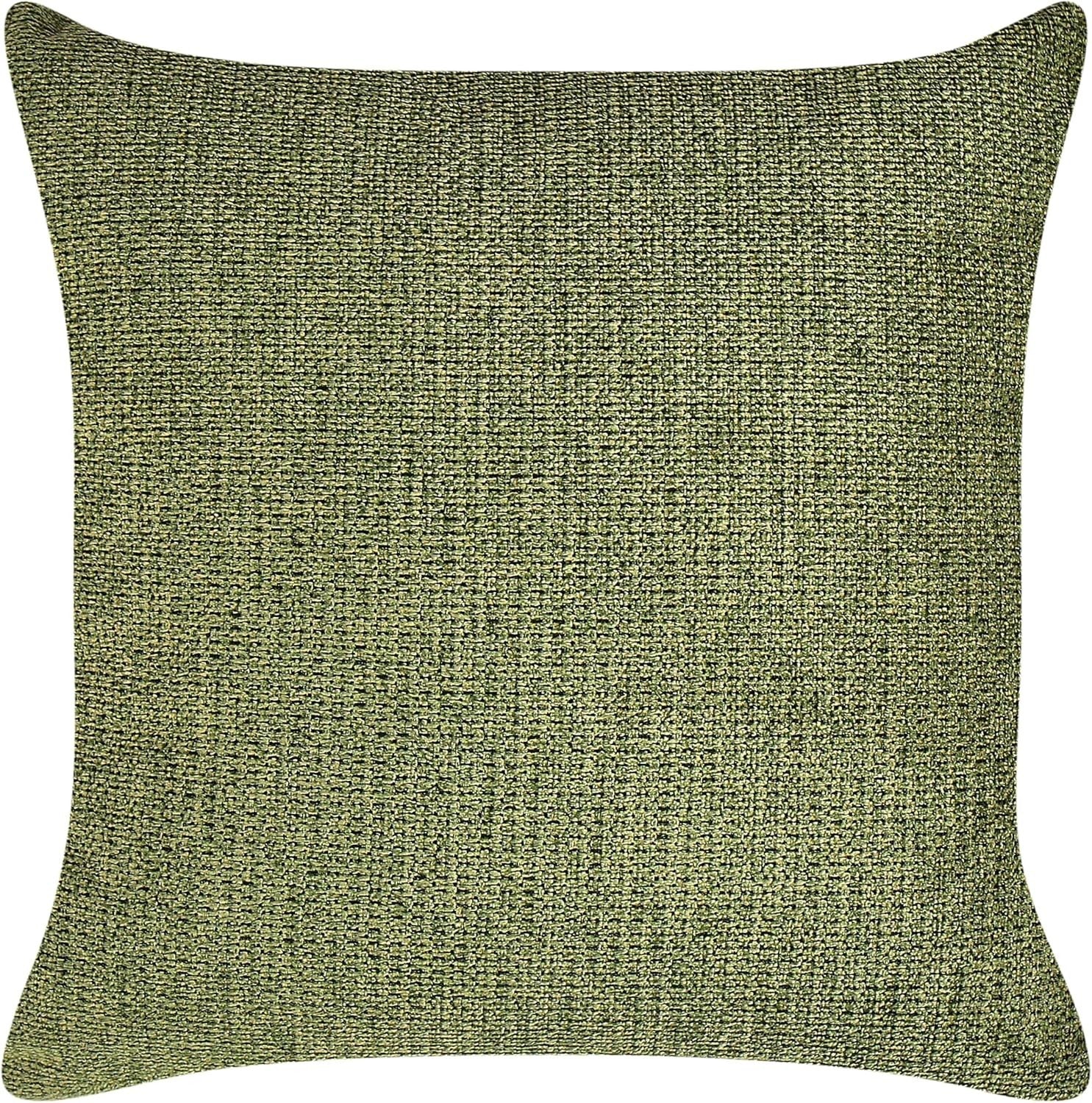 Modern Left Hand Chaise Lounge Green Polyester Fabric Cushions Wood Frame