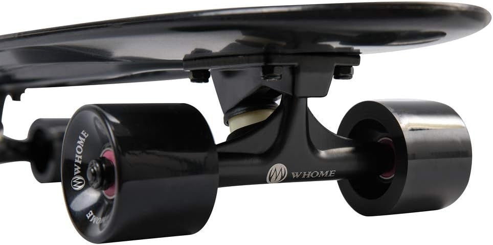 27" Cruiser Skateboard Black Plastic Deck ABEC-9 Bearings
