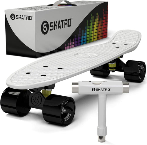 Kids Mini Cruiser Skateboard 26cm Plastic Deck Abec 7 Bearings