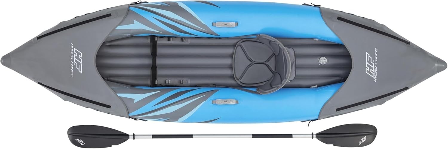 1 Person Inflatable Kayak Set w/ Paddle Pump Carry Bag Blue