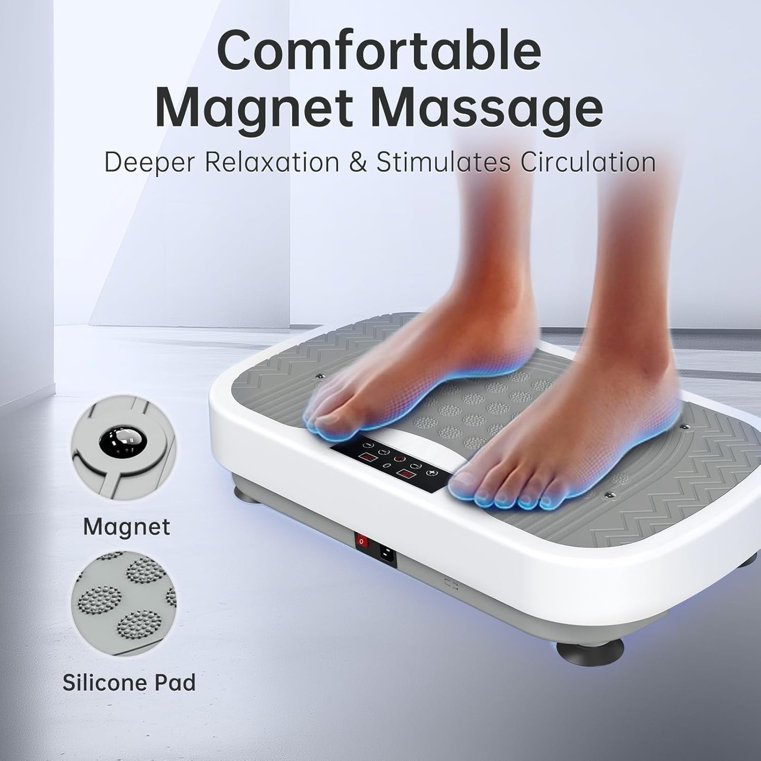 Vibration Plate Exercise Machine 99 Speeds 9 Programs 330LB Slim