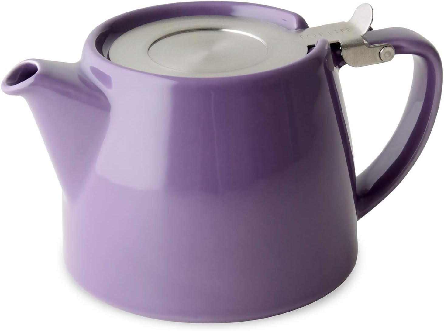 Ceramic Teapot with Infuser 530ml Purple Tea Pot Dishwasher Safe