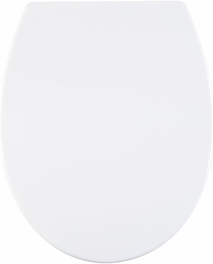 White Duroplast Toilet Seat Soft Close Oval Shape Quick Release Easy Clean