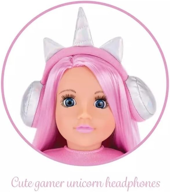18in Fashion Doll Gamer Outfit Headphones Gift Box Collectible