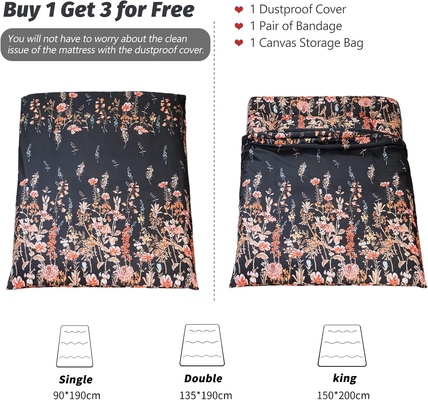 Japanese Floor Mattress Futon King Size Thick Tatami Pad Foldable Sleeping Mat