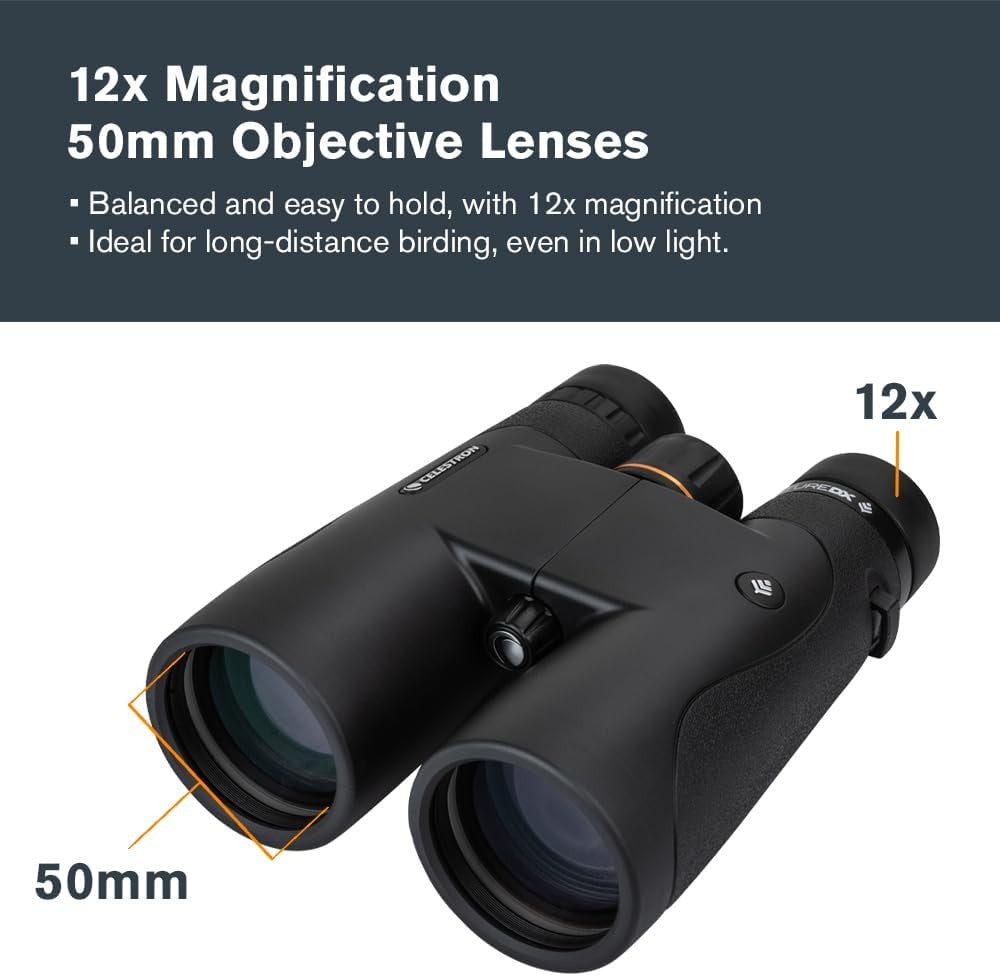 12x50 Waterproof HD Binoculars Long Range Birdwatching Outdoor Fog-Proof