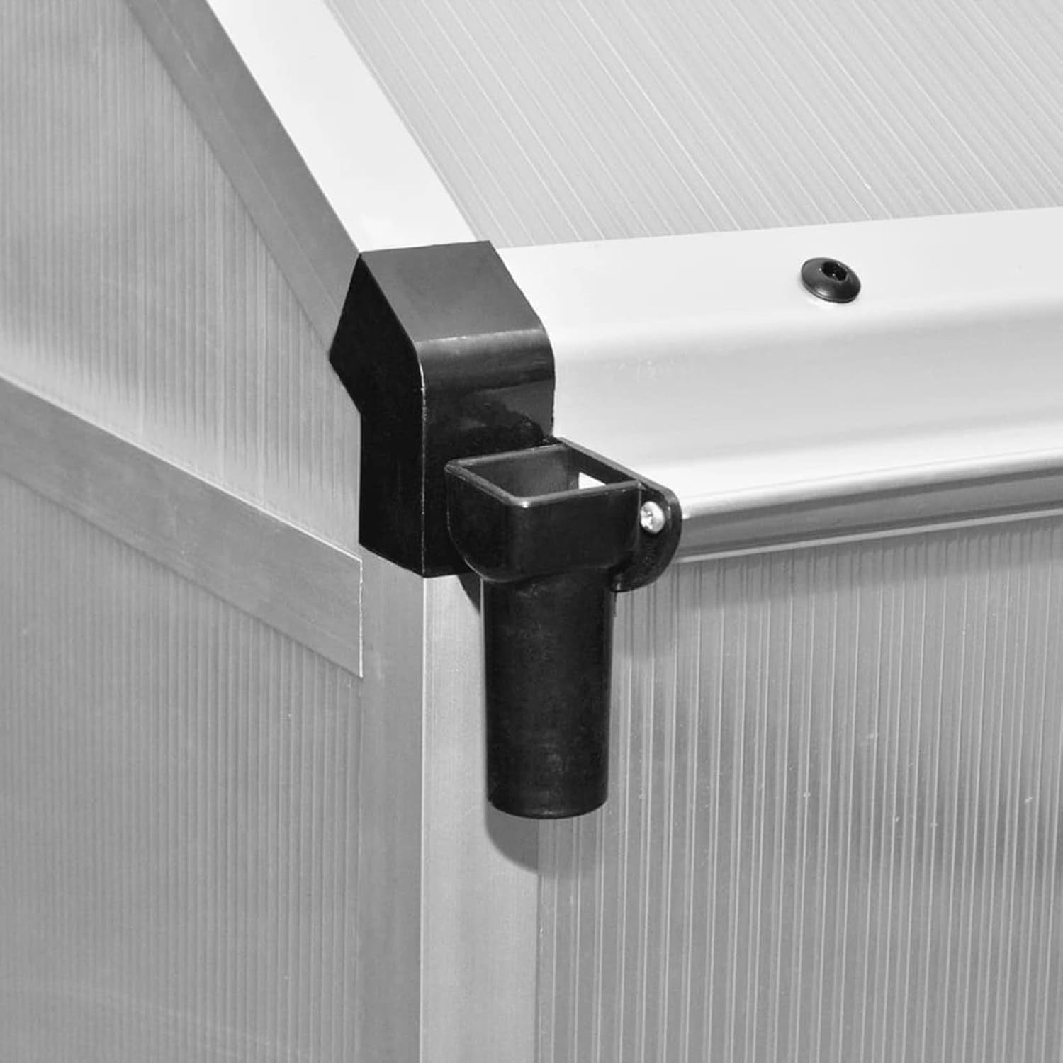 Reinforced Aluminium Greenhouse 4.6m² Polycarbonate Panels Weatherproof