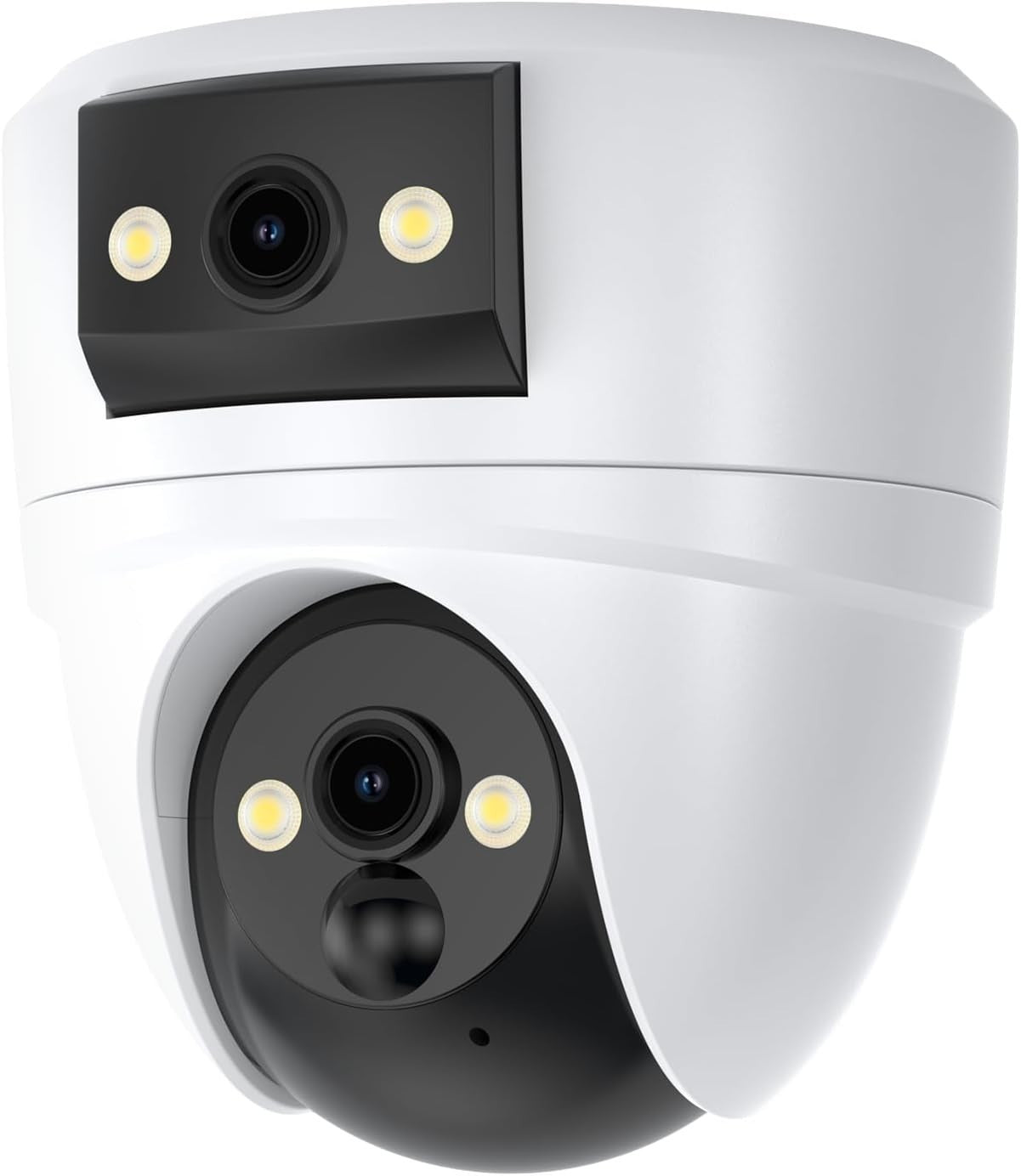 2K Dual Lens Indoor Security Camera 360° PTZ WiFi 6 Night Vision