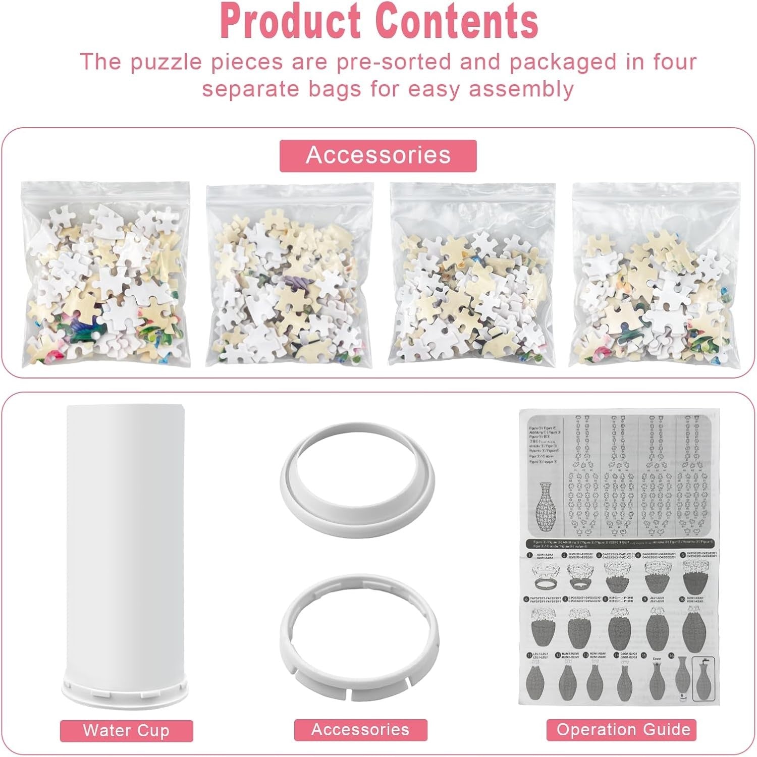 3D Puzzle Flower Vase Kit 160PCS DIY Hummingbird Home Decor Gift