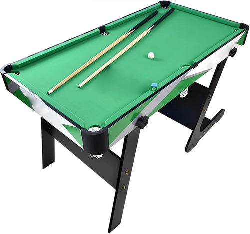 Compact Foldaway Pool Table Portable Billiards Game w Full Accessories