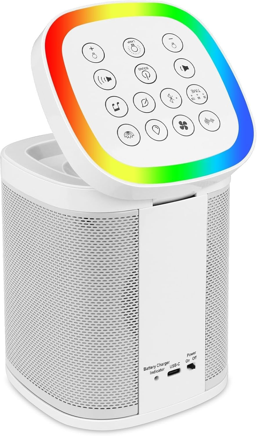 Multifunction White Noise Machine | Bluetooth Speaker & Night Light