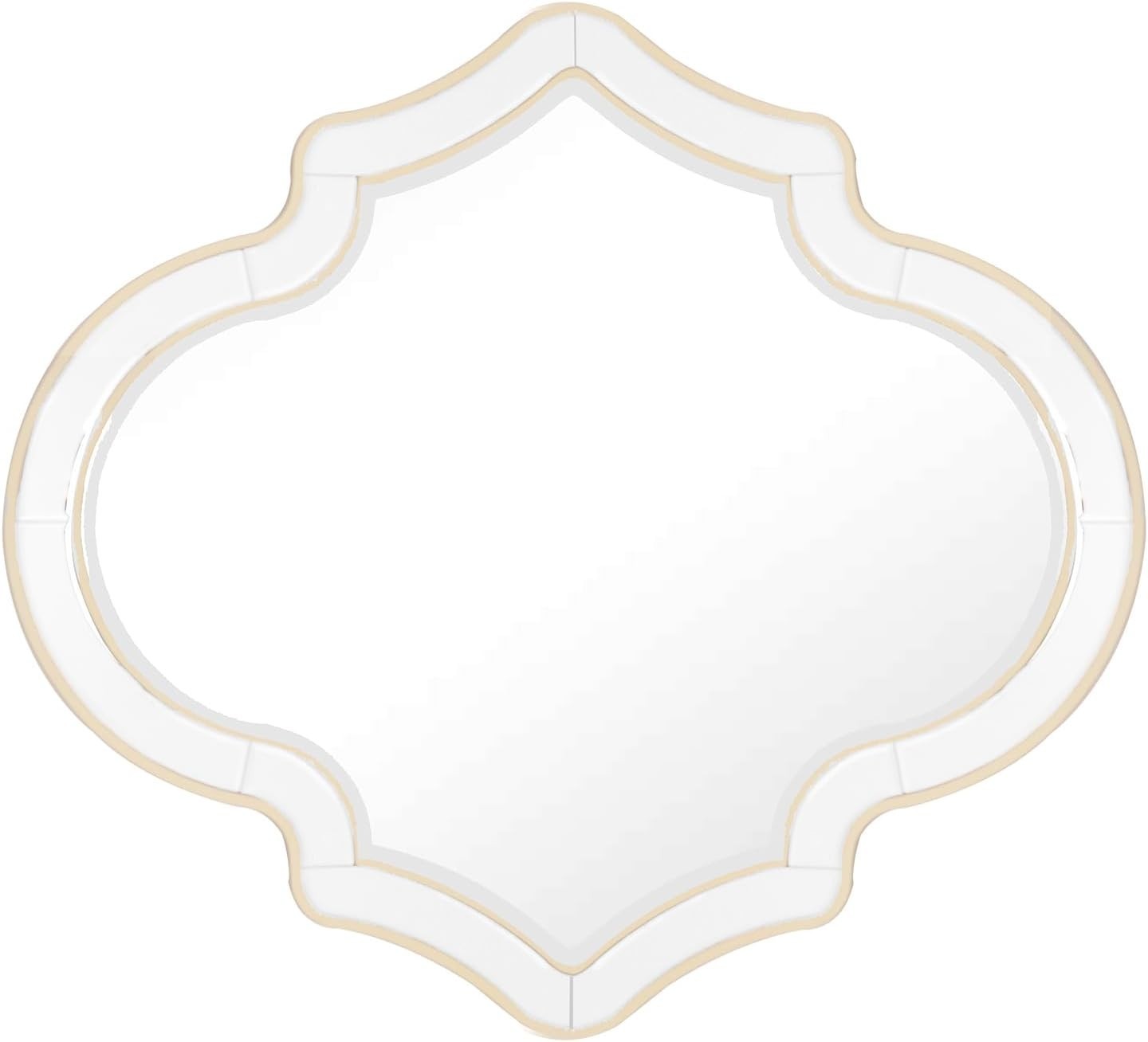 Large Decorative Venetian Wall Mirror 88x80cm Elegant Silver Glass