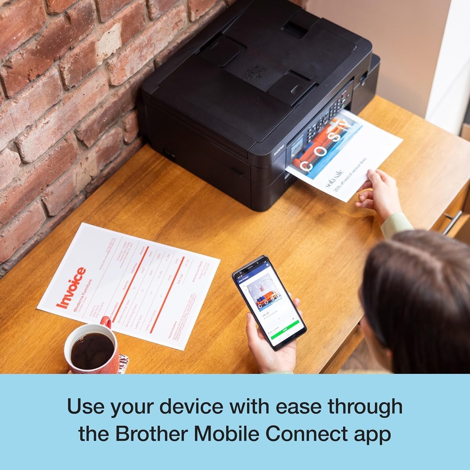 A4 Wireless Colour Inkjet Printer | 4-in-1 | Fast 19ppm | Black