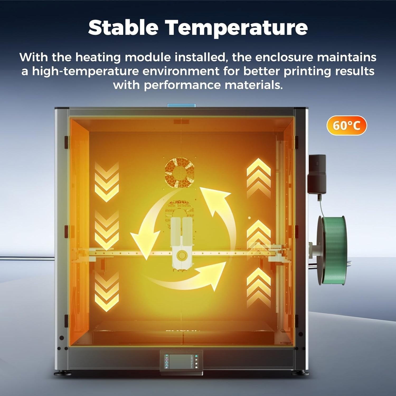 3D Printer MAX Enclosure Metal Tempered Glass Heat Filtration Kit