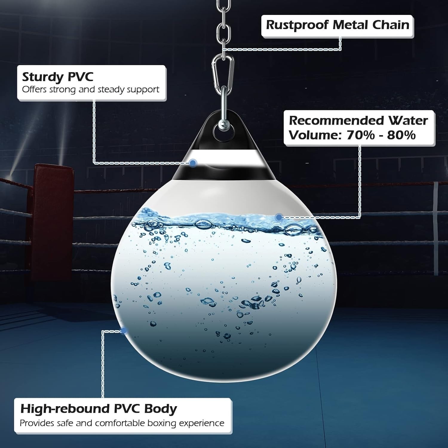 Water Filled Punching Bag Aqua Boxing MMA Training Heavy Bag