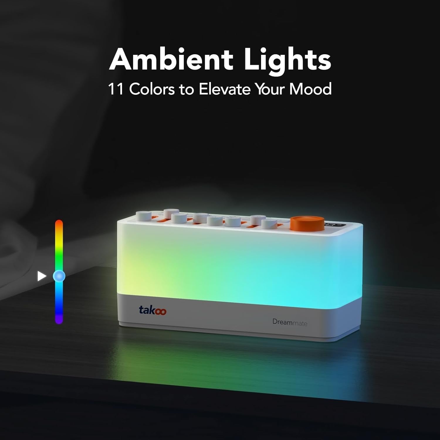 3-in-1 White Noise Sound Machine with Night Light & Bluetooth Speaker