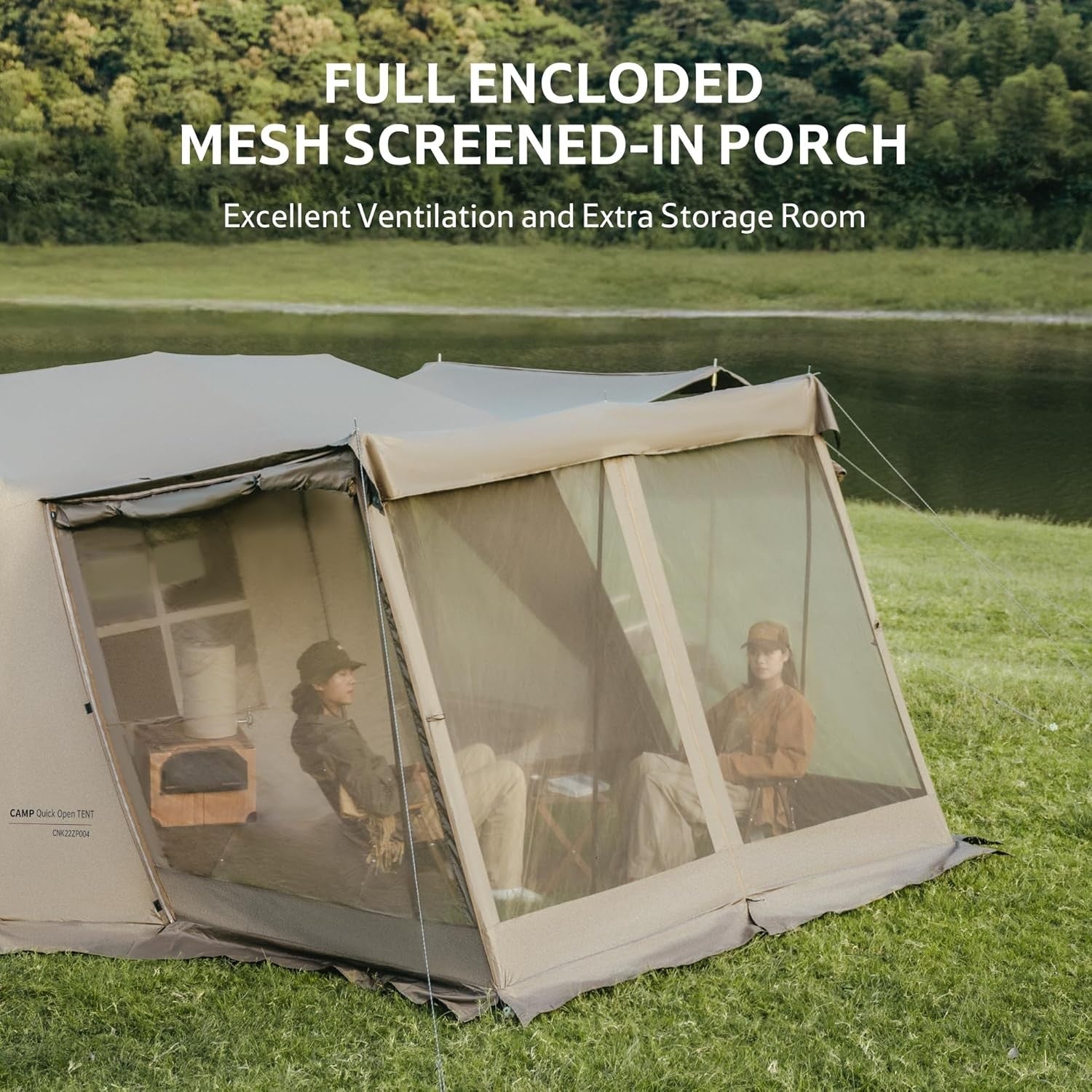 Pop Up Camping Tent 2-8 Man Waterproof Easy Setup Hiking