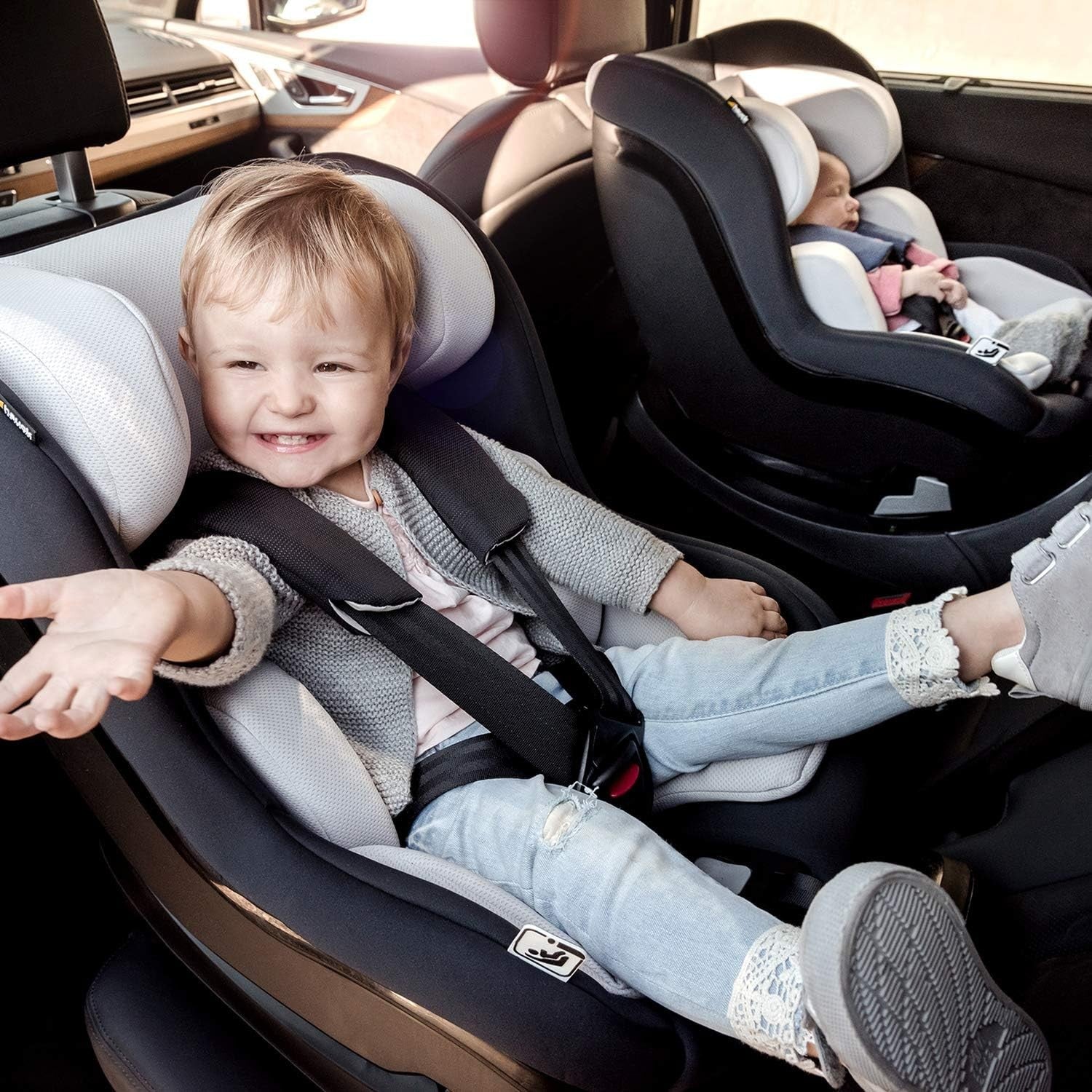 i-Size R129 Reboard Car Seat 0–18kg ISOFIX Adjustable Headrest 105cm