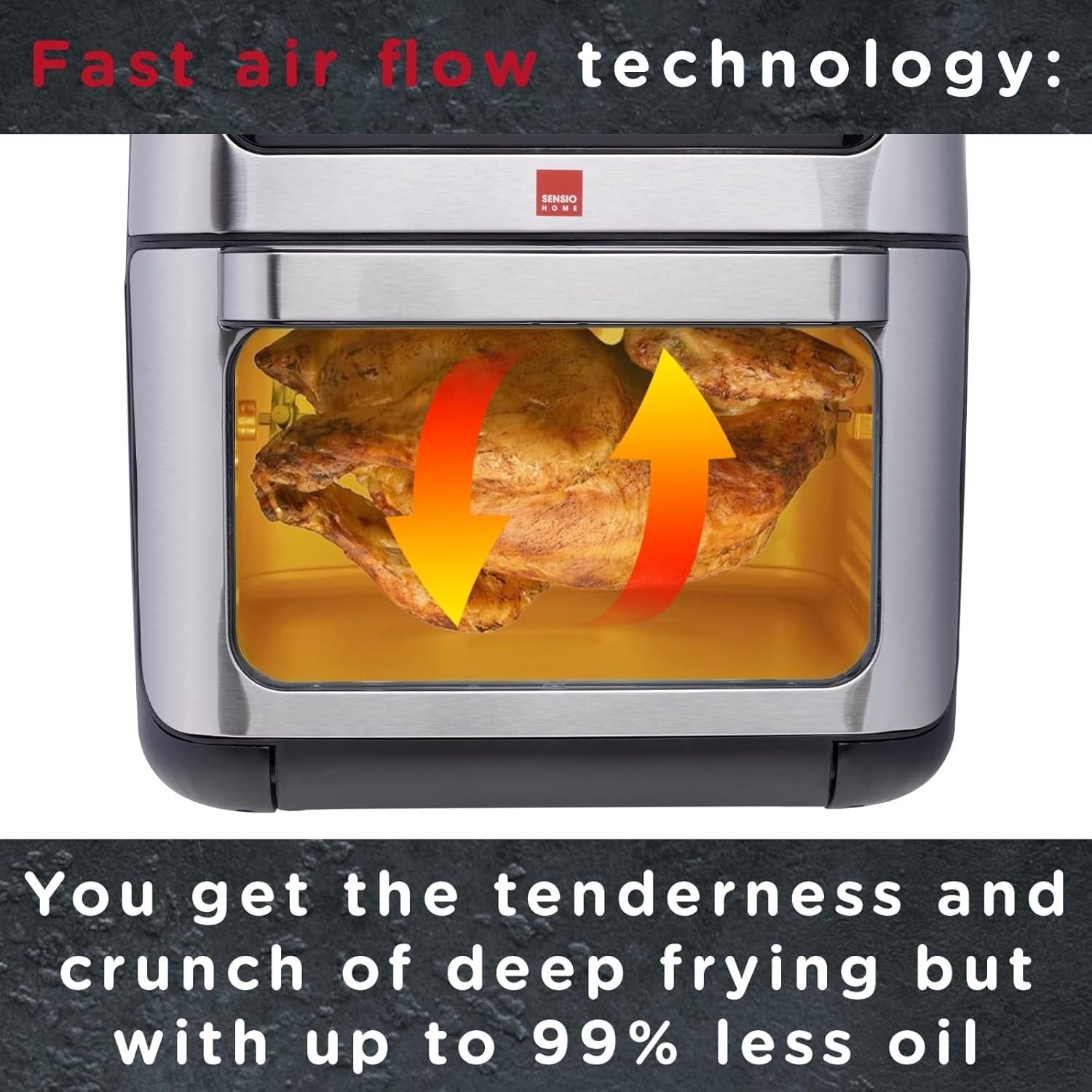 12L Air Fryer Oven Rotisserie 10-in-1 Oil Free Digital 1800W