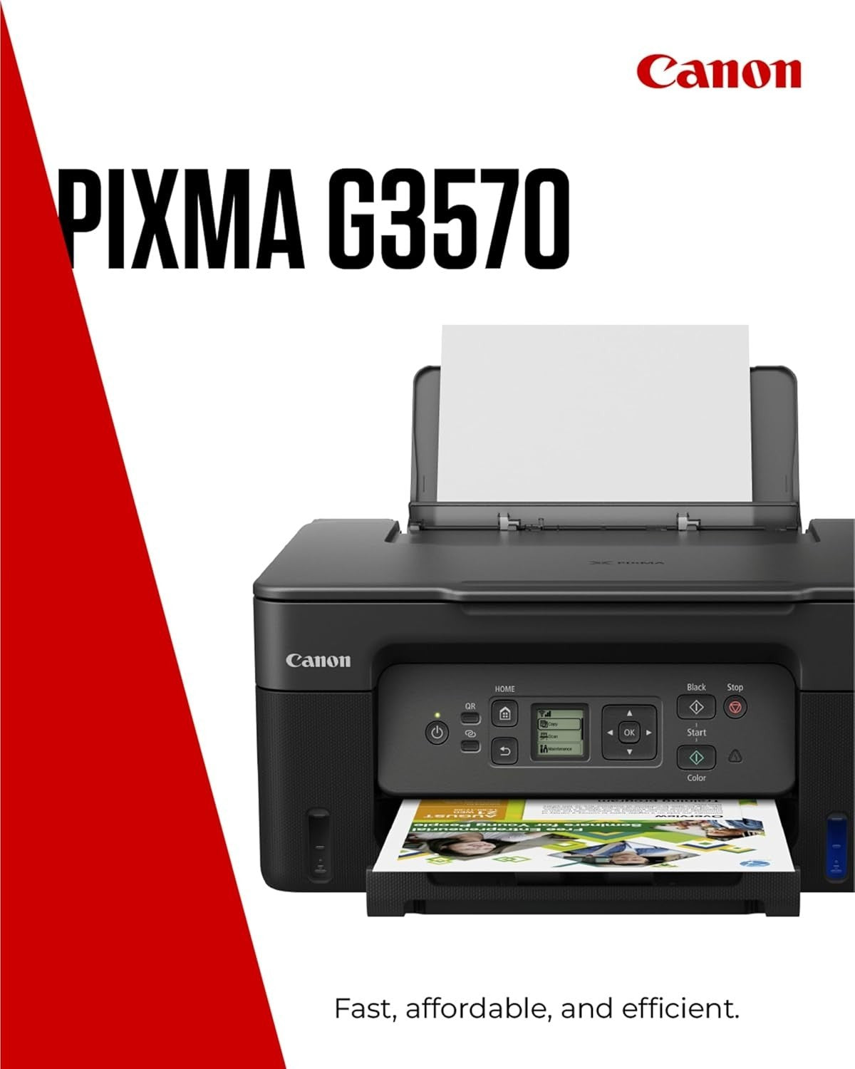 A4 Colour All-in-One MegaTank Printer Wireless Copier Scanner G3570