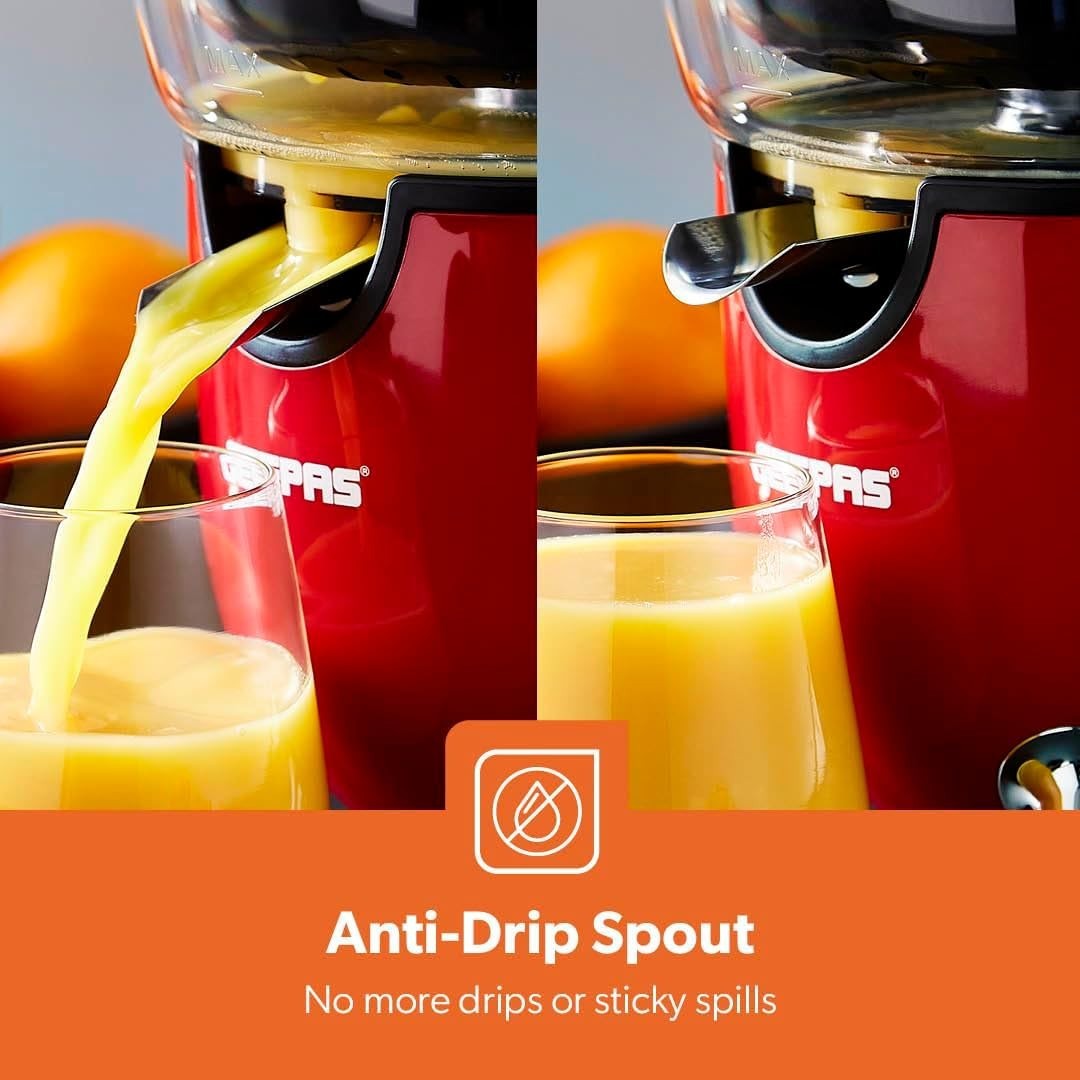 Electric Citrus Juicer 100W Quiet Motor 1.2L Jug Dual Cones Anti Drip